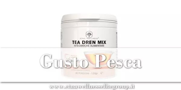 Tea Dren Mix Pesca Etna Wellness bevanda drenante gusto pesca fredda